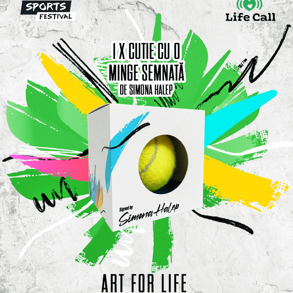 art-for-life-minge semnata Simona Halep_pentru licitatie